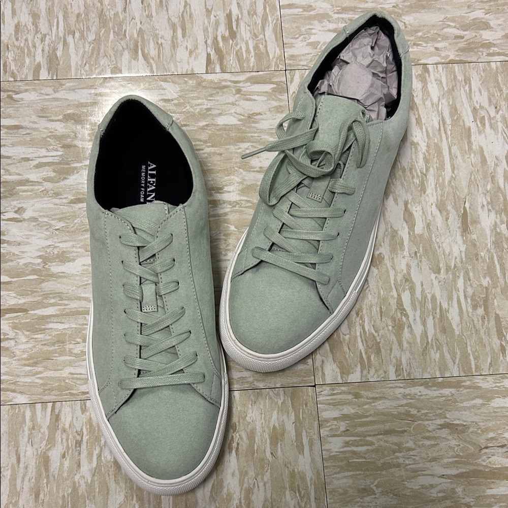 NWOT Alfani Men's Mint Green Sneakers